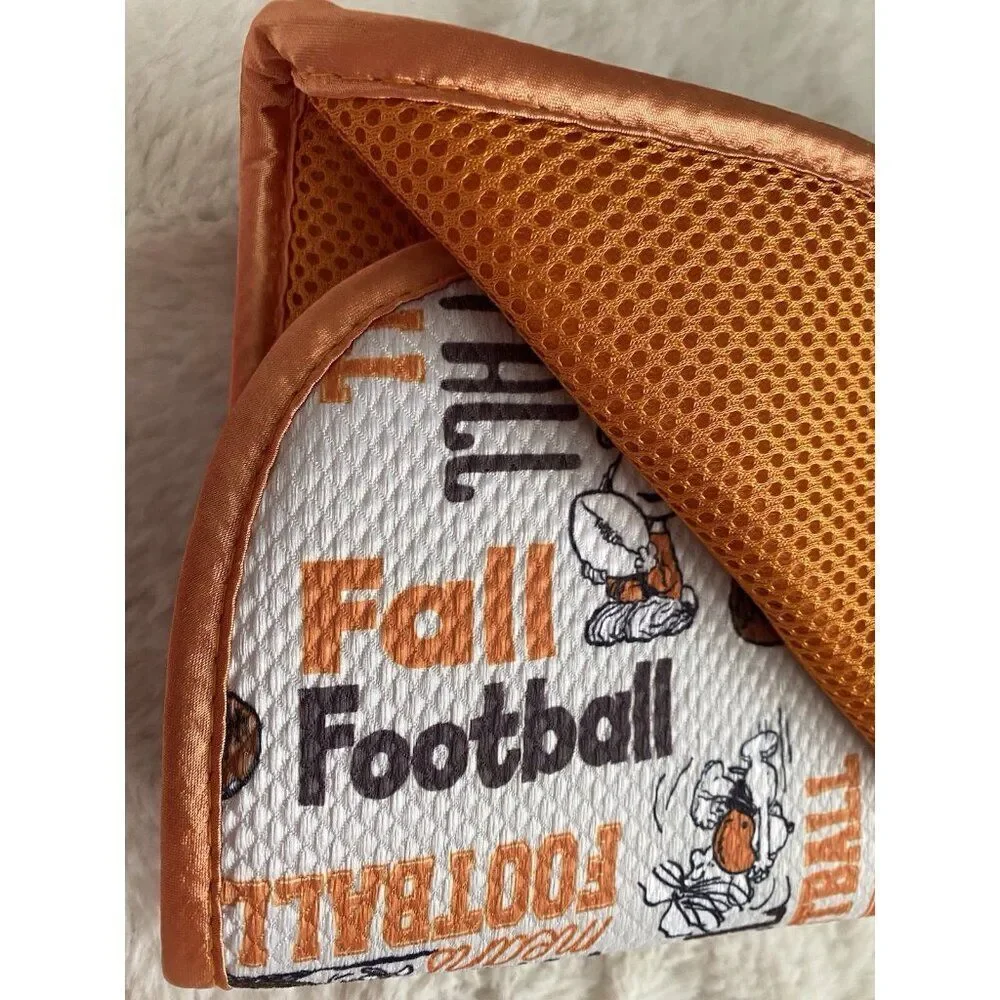 2‎ Pack Snoopy Peanuts Football Autumn Leaves Fall Dish Drying Mats 16 X 18” NEW